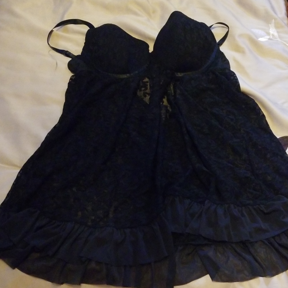 Gorgeous black leopard print lingerie